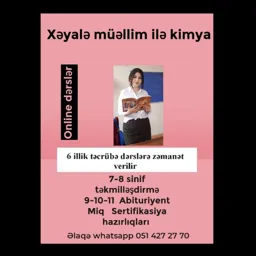 Xeyale muellim ile kimya👩‍🔬